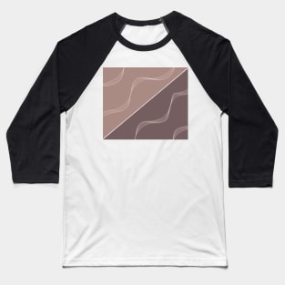 Mauve abstract shapes Baseball T-Shirt